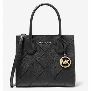 Michael Kors Mercer Med Woven Crossbody Bag